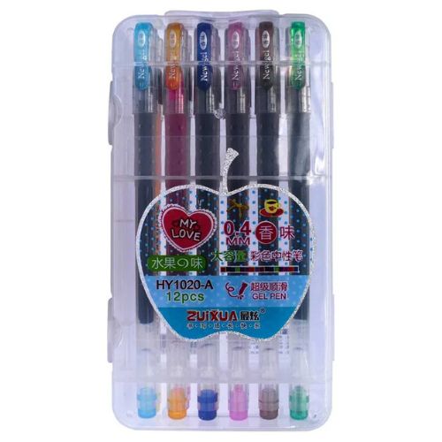 Set X12 Lapiceras Multicolor Romántica