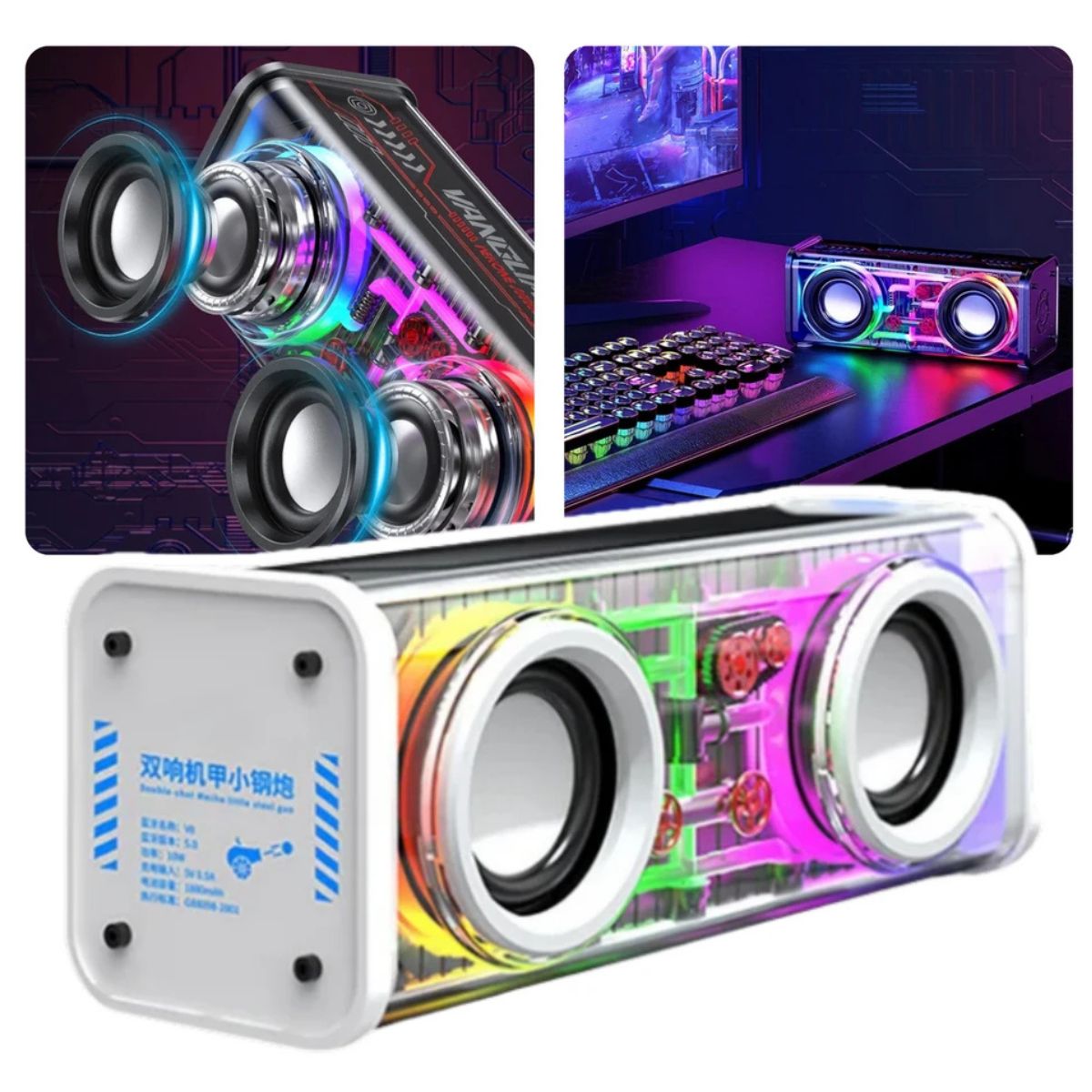 Parlante Tipo Subwoofer LED Mecha A88