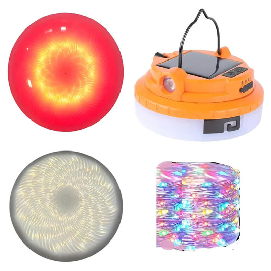 Lámpara de Camping 4 en 1 Guirnalda RGB